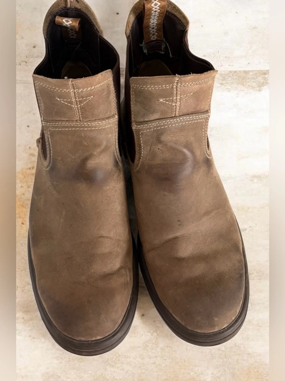 Men's UGG Chelsea Biltmore Leather Waterproof Work Boot - Brown Size 11 Like New